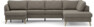 County - 3-sits soffa med schäslong vänster och divan höger - Brun