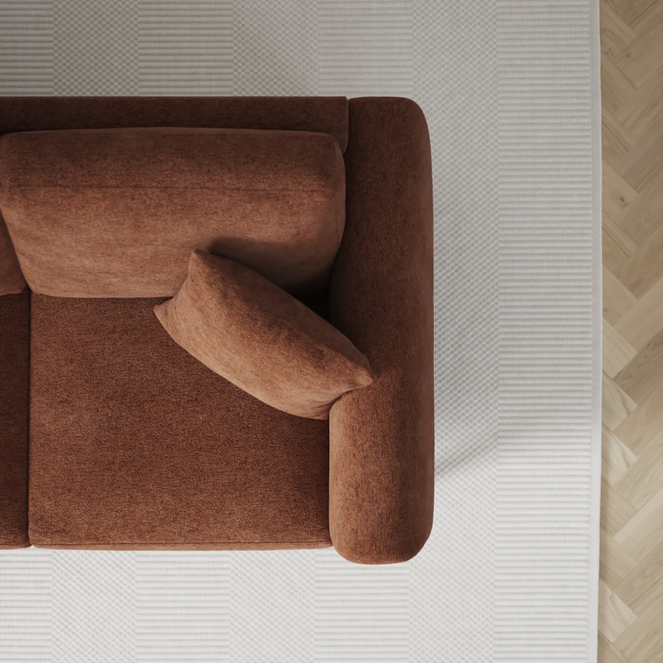Eden - 3-sits soffa - Orange