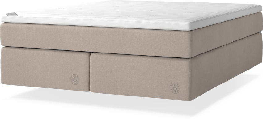 Cape Farewell Comfort - Kontinentalsäng, dubbelsäng med svävande utseende - Beige