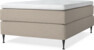 Delux Exclusive - Kontinentalsäng, enkelsäng 140 cm med bäddmadrass - Beige