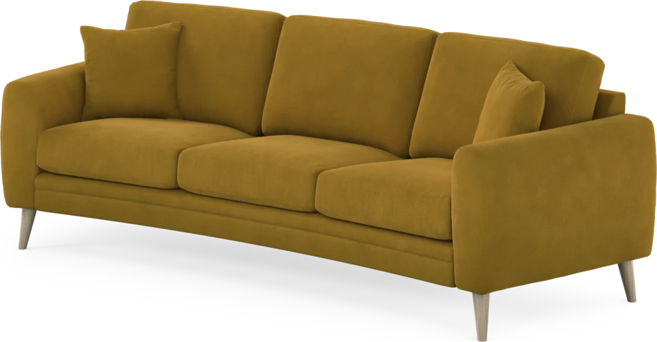 Eden - 3-sits soffa svängd - Gul