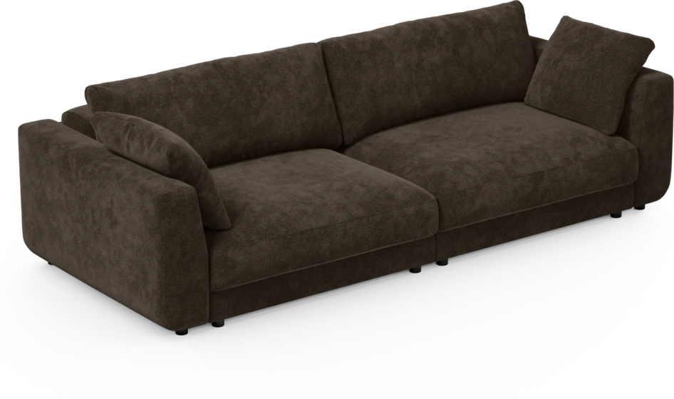 Amie - Bäddsoffa 4-sits - Brun