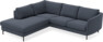 Madison - 2-sits soffa med divan vänster - Blå