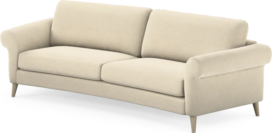 Bridge - 3-sits soffa svängd - Beige