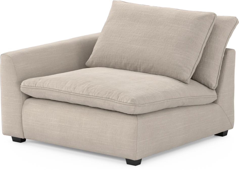 Bellora - 1-sits med armstöd vänster - Beige