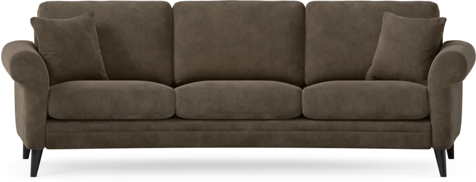 Eden - 3-sits soffa svängd - Brun