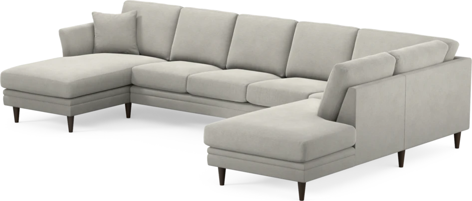 Eden - 3-sits soffa med schäslong vänster och divan höger - Grå