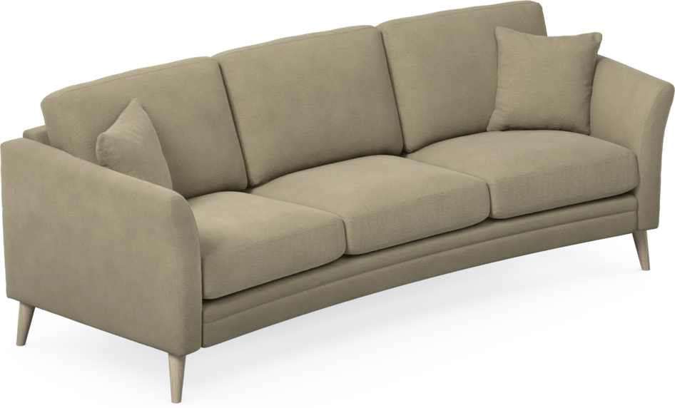 Eden - 3-sits soffa svängd - Beige