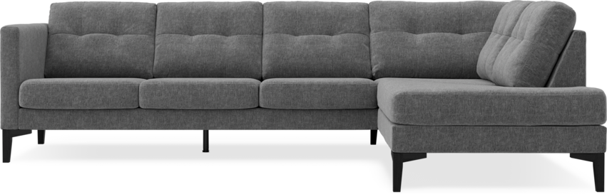 Rio - 3-sits soffa med divan höger - Grå