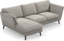 Madison Lux - 2-sits soffa med schäslong vänster - Grå