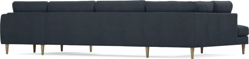 Bridge - 3-sits soffa med divan vänster och schäslong höger - Blå