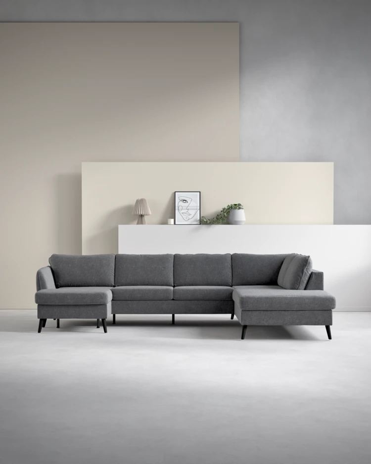 County - 3-sits soffa med schäslong vänster och divan höger - inspiration