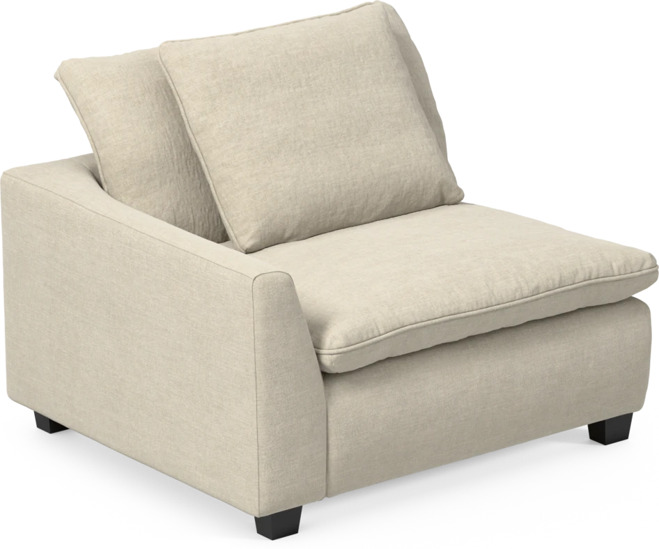 Bellora - 1-sits med armstöd vänster - Beige