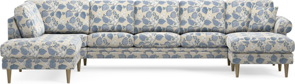 Eden - 3-sits soffa med divan vänster och schäslong höger - Flerfärgad