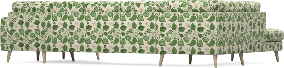Eden - 3-sits soffa med divan vänster och schäslong höger - Flerfärgad