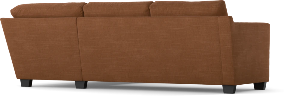 Friday - 2,5-sits soffa med divan höger - Orange