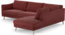 Madison Lux - 3-sits soffa med divan höger - Rosa