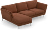 Madison Lux - 2-sits soffa med schäslong vänster - Röd