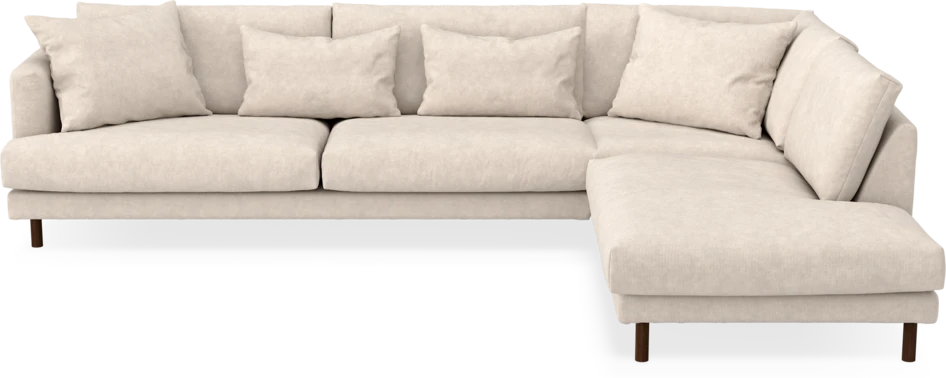 Harper - 3-sits soffa med divan höger - Vit
