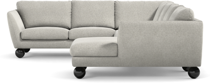 Madison Lux - Hörnsoffa med schäslong höger - Grå