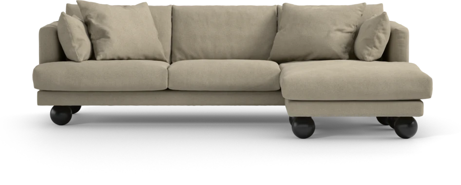 Harper - 4-sits med schäslong höger  - Beige
