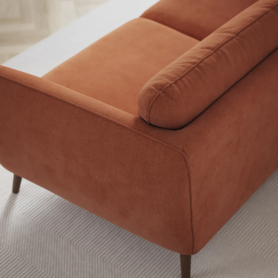 Madison - 2-sits soffa med divan vänster och schäslong höger - Orange