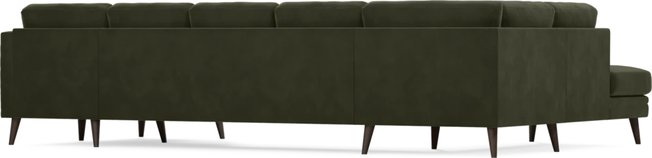 Eden - 3-sits soffa med divan vänster och schäslong höger - Grön