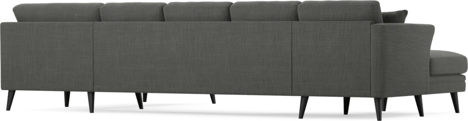 Eden - 3-sits soffa med schäslong vänster och divan höger - Grå