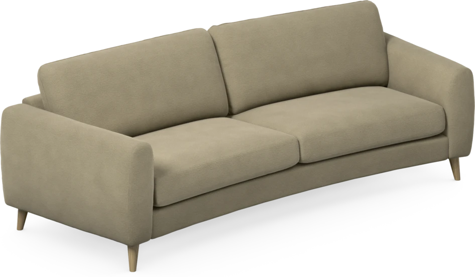 Bridge - 3-sits soffa svängd - Beige