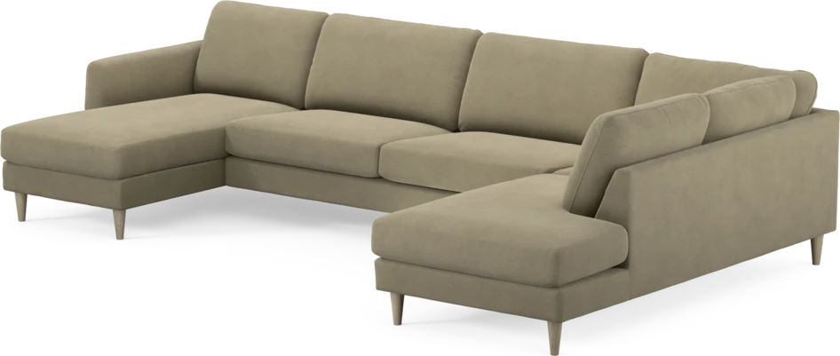 Bridge - 3-sits soffa med schäslong vänster och divan höger - Beige