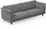 Cherrie - 4-sits soffa, fast klädsel - Grå