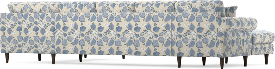 Eden - 3-sits soffa med schäslong vänster och divan höger - Flerfärgad