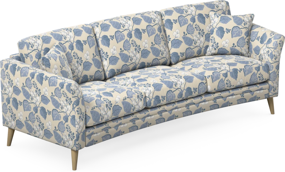 Eden - 3-sits soffa svängd - Flerfärgad