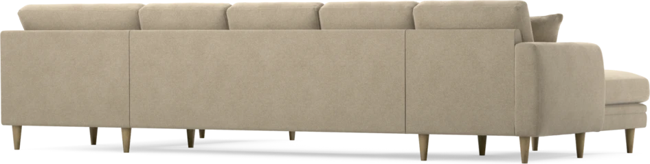 Eden - 3-sits soffa med schäslong vänster och divan höger - Beige