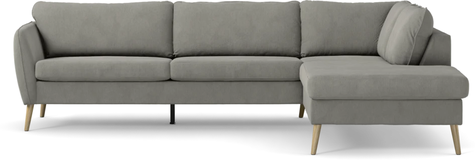 County - 2,5-sits soffa med divan höger - Grå