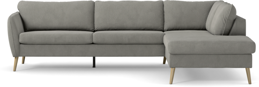 County - 2,5-sits soffa med divan höger - Grå