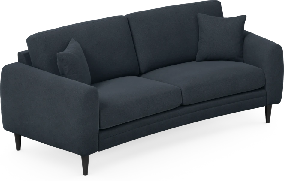 Eden - 2,5-sits soffa svängd - Blå