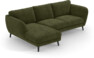 Madison Lux - 2-sits soffa med schäslong vänster - Grön