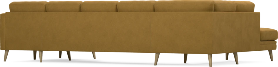 Eden - 3-sits soffa med divan vänster och schäslong höger - Gul