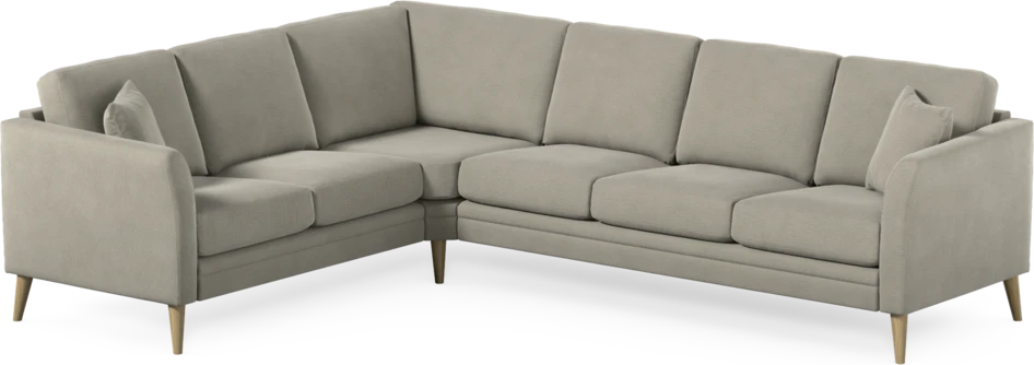 Eden - Hörnsoffa, 2+3-sits - Brun