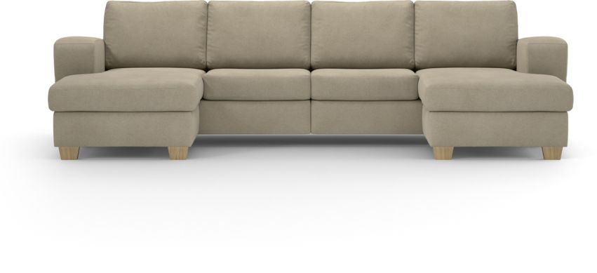 Friday - 2-sits soffa med två schäslonger - Beige