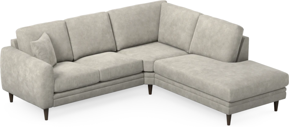 Eden - 2-sits soffa med divan - Grå
