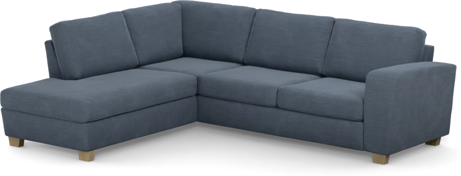 Friday - 2,5-sits soffa med divan vänster - Blå