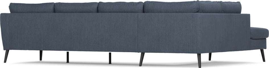 County - 3-sits soffa med divan vänster - Blå