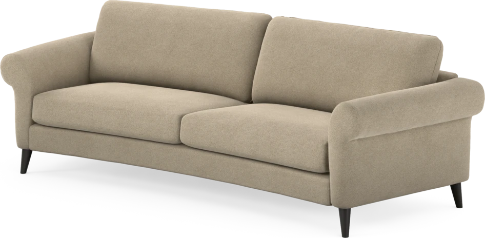 Bridge - 3-sits soffa svängd - Beige