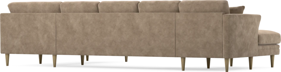 Eden - 3-sits soffa med schäslong vänster och divan höger - Beige