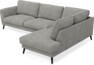 Nellie - 3-sits soffa med divan höger - Grå