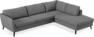 County - 2,5-sits soffa med divan höger - Grå