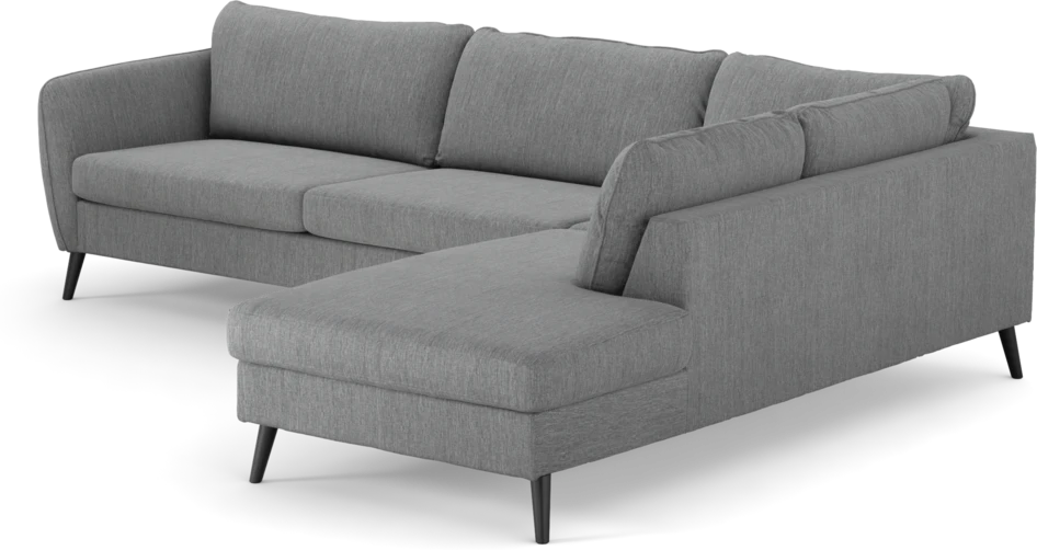 County - 2,5-sits soffa med divan höger - Grå