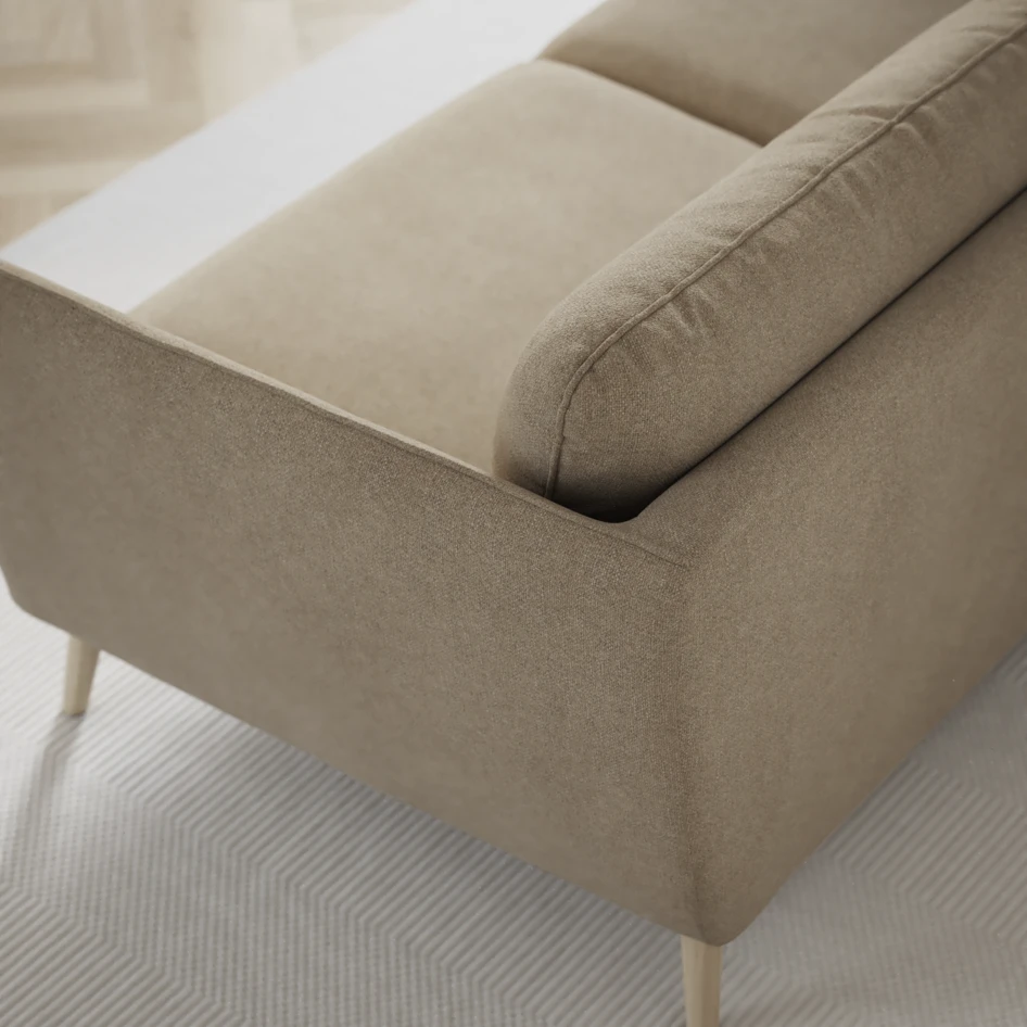 Madison Lux - 2-sits soffa med divan vänster och höger - Beige